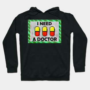 I NEED A DOCTOR FULL DOTS MOOD OPAL RETRO VAPORWAVE JACK STAUBER BASED Hoodie